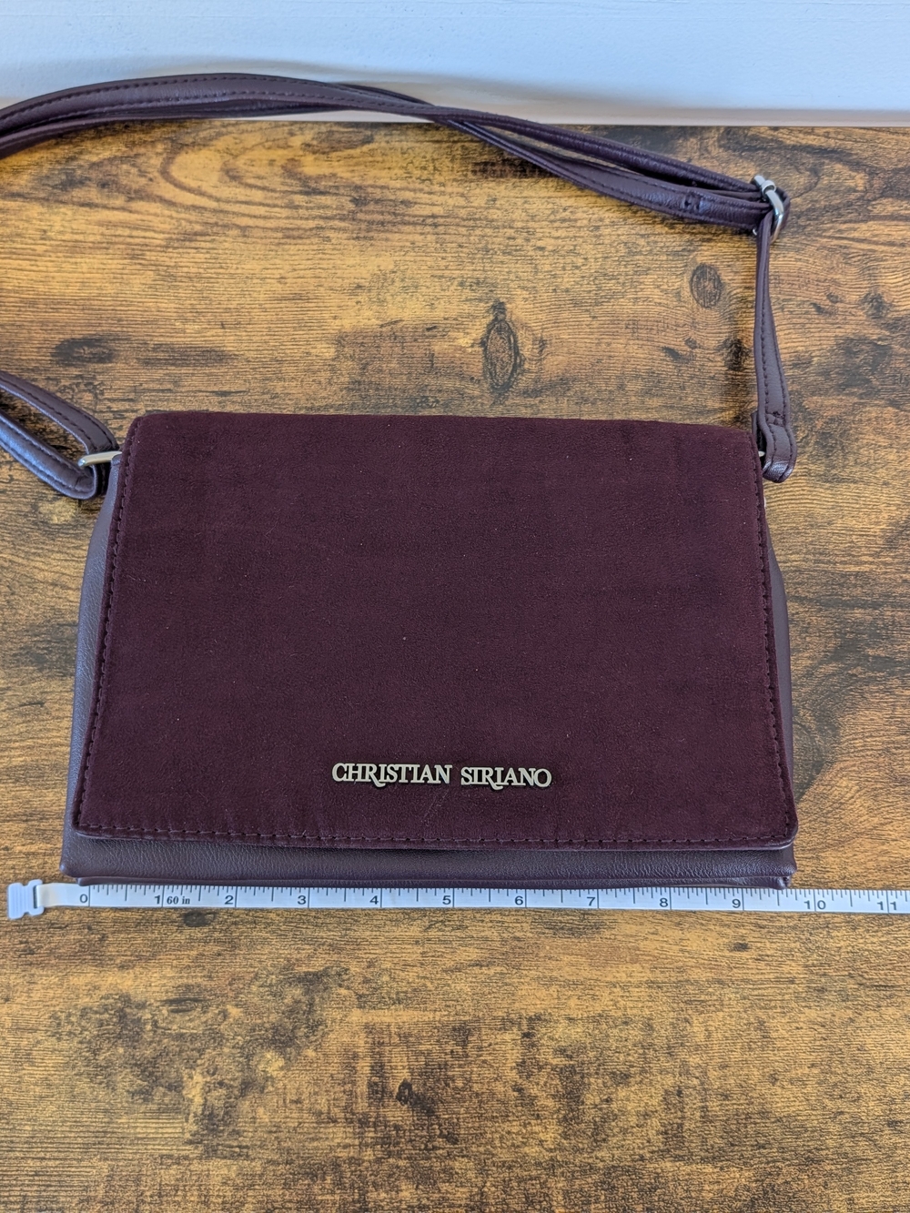 Christian Siriano Suede Crossbody Purse